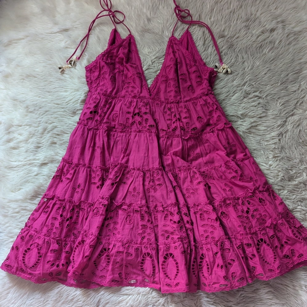 NWT Rococo Sand Sasha Mini Dress in Raspberry RARE - Picture 3 of 16